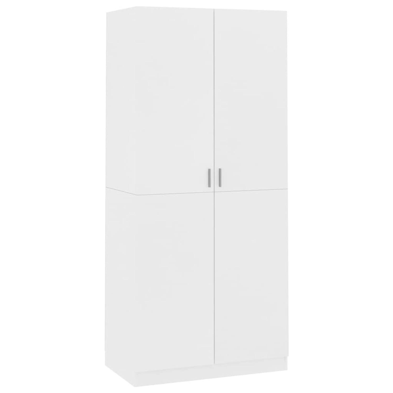 vidaXL Kleiderschrank Weiß 90x52x200 cm Holzwerkstoff vidaXL Kleiderschrank Weiß 90x52x200 cm Holzwerkstoff von VIDAXL