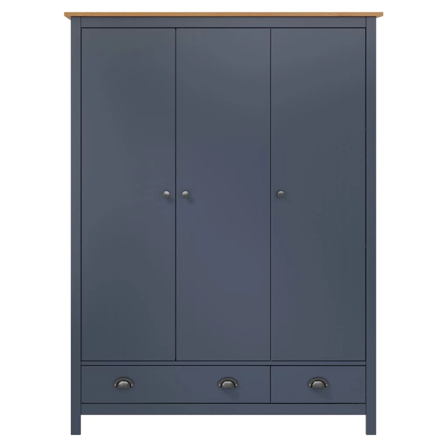 vidaXL Kleiderschrank mit 3 Türen Hill Grau 127x50x170 cm Kiefernholz vidaXL Kleiderschrank mit 3 Türen Hill Grau 127x50x170 cm Kiefernholz von VIDAXL