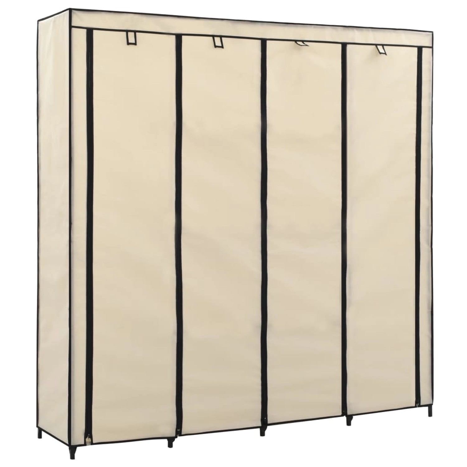 vidaXL Kleiderschrank mit 4 Fächern Creme 175 x 45 x 170 cm vidaXL Kleiderschrank mit 4 Fächern Creme 175 x 45 x 170 cm von VIDAXL
