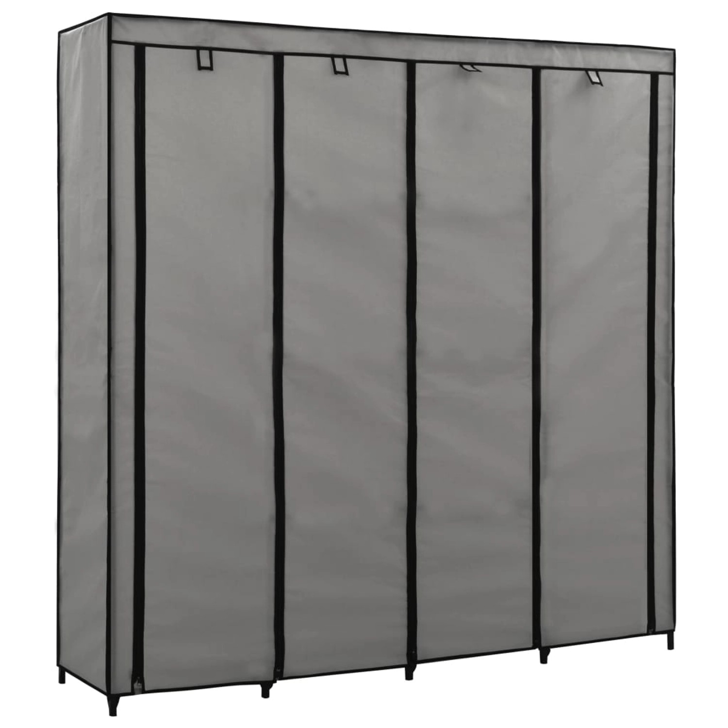 vidaXL Kleiderschrank mit 4 Fächern Grau 175 x 45 x 170 cm vidaXL Kleiderschrank mit 4 Fächern Grau 175 x 45 x 170 cm von VIDAXL
