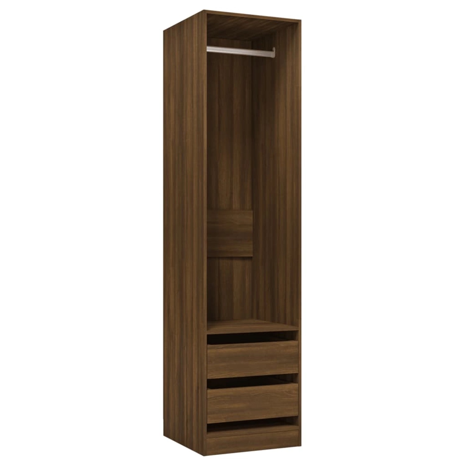 vidaXL Kleiderschrank mit Schubladen Braun Eichen-Optik 50x50x200 cm vidaXL Kleiderschrank mit Schubladen Braun Eichen-Optik 50x50x200 cm von VIDAXL