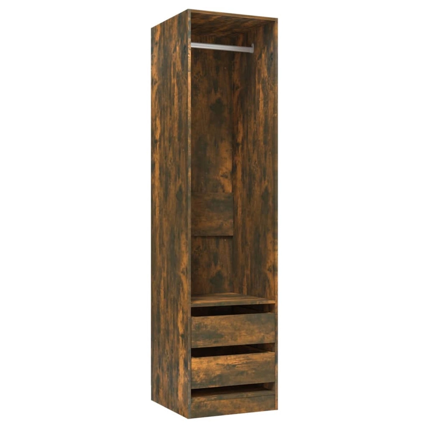 vidaXL Kleiderschrank mit Schubladen Räuchereiche 50x50x200 cm vidaXL Kleiderschrank mit Schubladen Räuchereiche 50x50x200 cm von VIDAXL