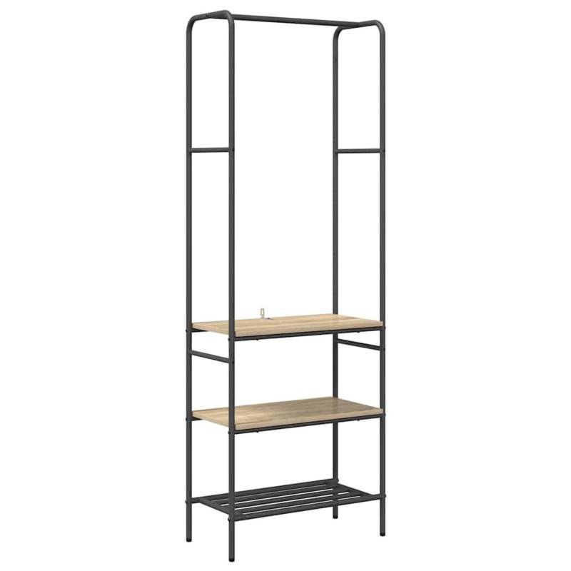 vidaXL Kleiderständer mit Regalen Sonoma-Eiche 60 x 30 x 171 cm 868458 vidaXL Kleiderständer mit Regalen Sonoma-Eiche 60 x 30 x 171 cm 868458 von VIDAXL