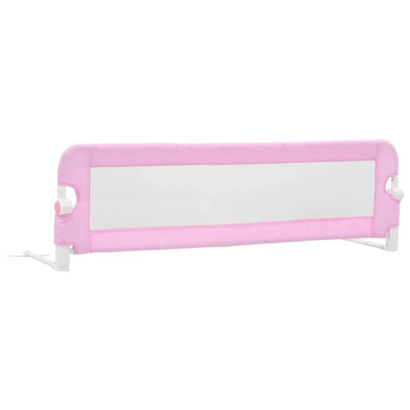 vidaXL Kleinkindbettschutzgitter Rosa 120x42 Cm Polyester 586780 von VIDAXL