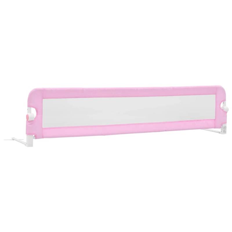 vidaXL Kleinkindbettschutzgitter Rosa 180x42 Cm Polyester 586781 von VIDAXL