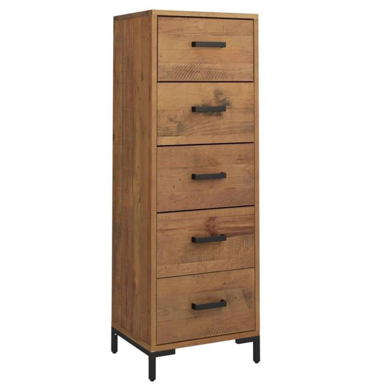 vidaXL Kommode 42x35x110 cm Massivholz Kiefer Recycelt von VIDAXL