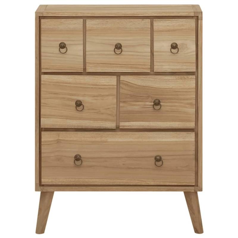 vidaXL Kommode 56x30x80 cm Massivholz Teak von VIDAXL