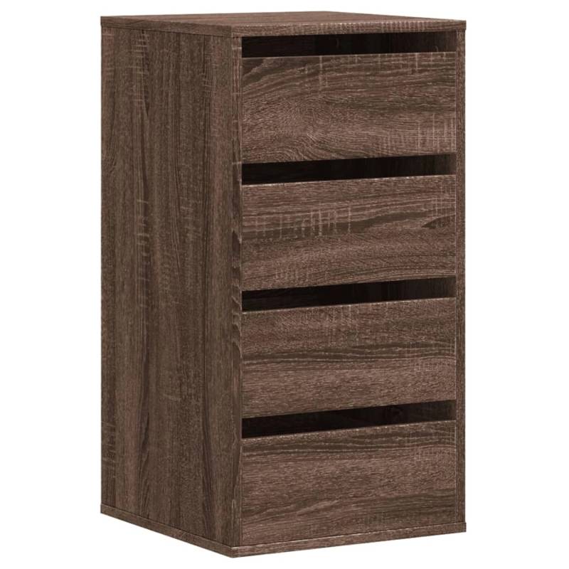 vidaXL Kommode Braun Eichen-Optik 40x41x76 cm Holzwerkstoff von VIDAXL