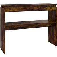 Konsolentisch,Flurtisch Räuchereiche 102x30x80 cm Holzwerkstoff vidaXL von BONNEVIE