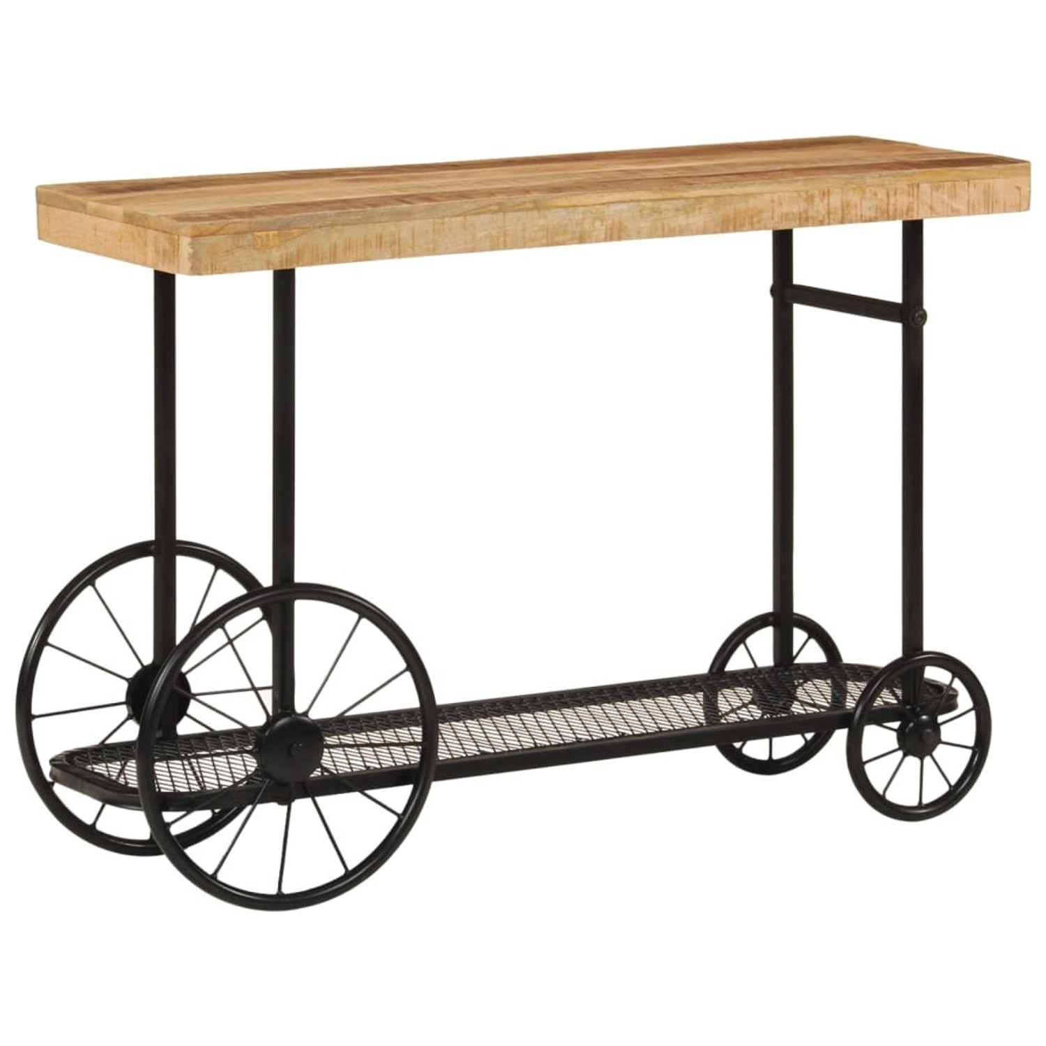 vidaXL Konsolentisch 112x36x76 cm Massivholz Mango und Eisen 353332 vidaXL Konsolentisch 112x36x76 cm Massivholz Mango und Eisen 353332 von VIDAXL