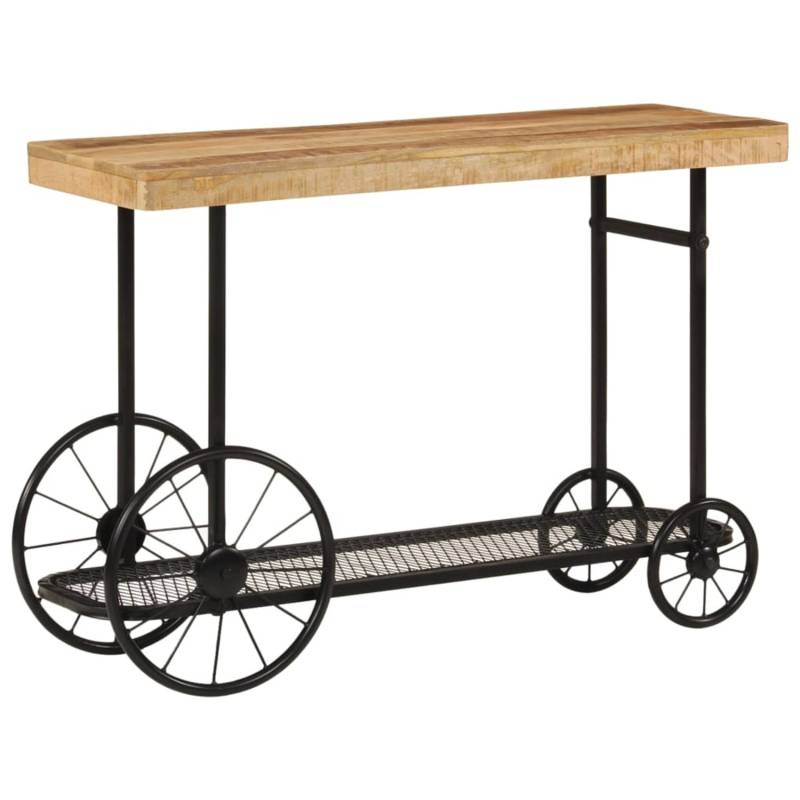 vidaXL Konsolentisch 112x36x76 cm Massivholz Mango und Eisen 353332 von VIDAXL