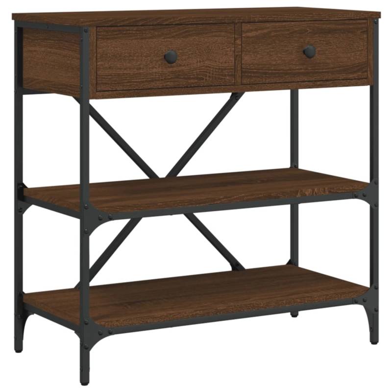 vidaXL Konsolentisch Braun Eichen-Optik 75x34,5x75 cm Holzwerkstoff Modell 4 von VIDAXL