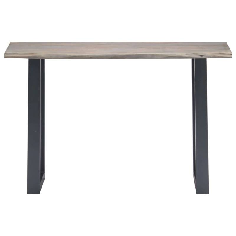 vidaXL Konsolentisch Grau 115 x 35 x 76 cm Massivholz Akazie und Eisen von VIDAXL