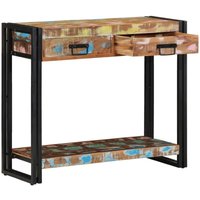 vidaXL Konsolentisch Mehrfarbig aus recyceltem Holz und Metall vidaXL Konsolentisch Mehrfarbig aus recyceltem Holz und Metall von VIDAXL