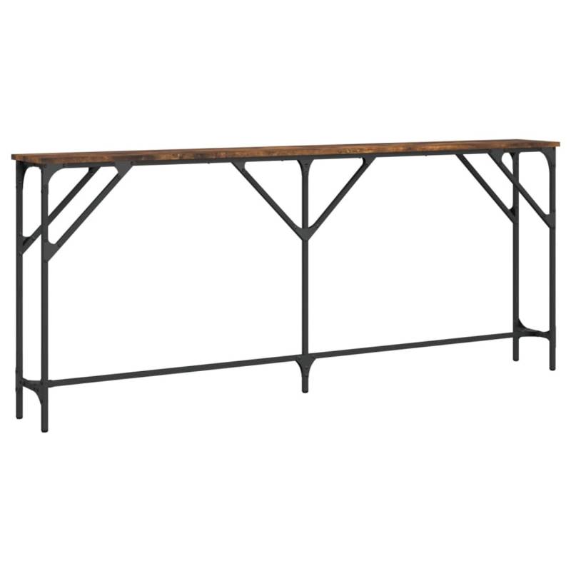 vidaXL Konsolentisch Räuchereiche 180x23x75 cm Holzwerkstoff 837769 von VIDAXL