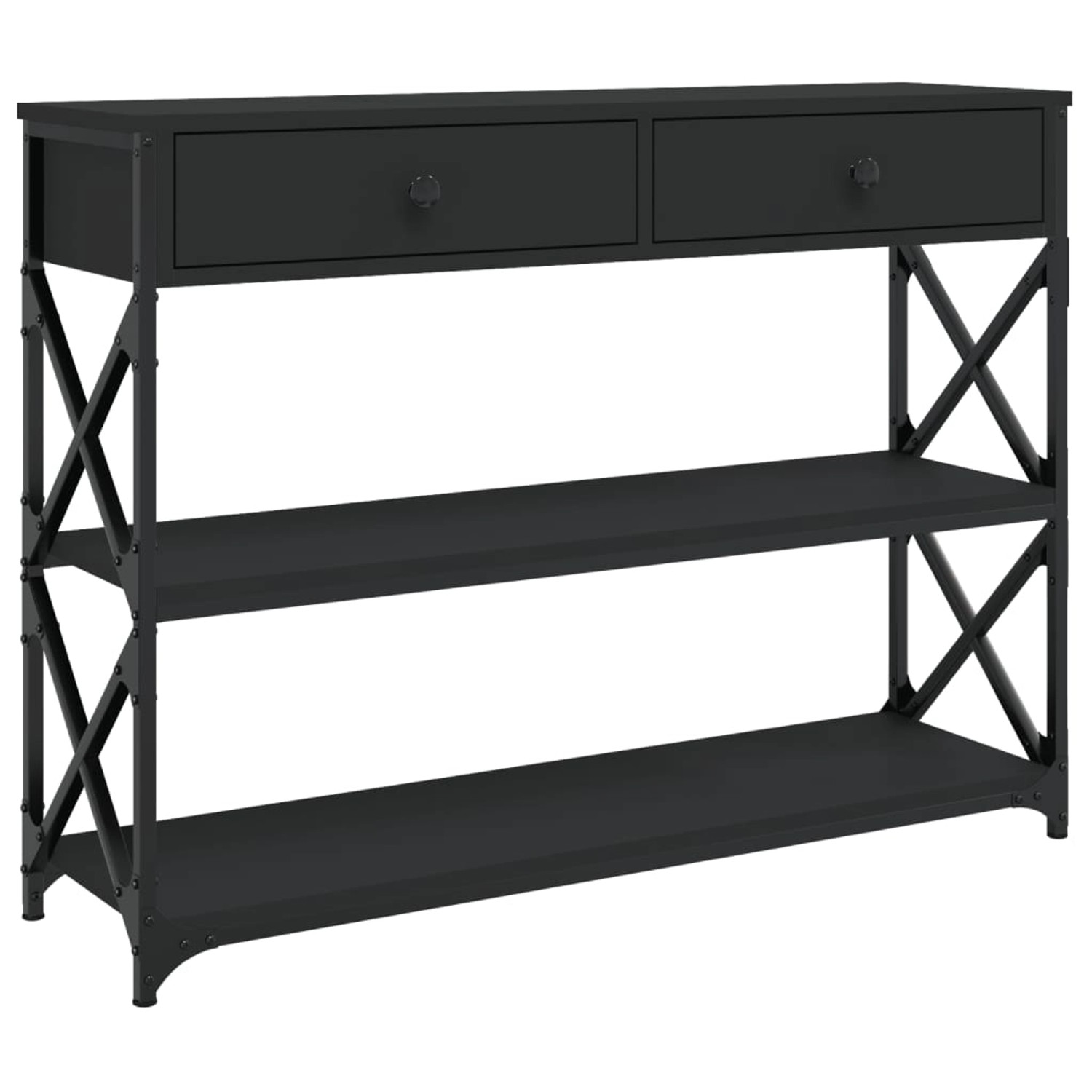 vidaXL Konsolentisch Schwarz 100x28x75 cm Holzwerkstoff vidaXL Konsolentisch Schwarz 100x28x75 cm Holzwerkstoff von VIDAXL