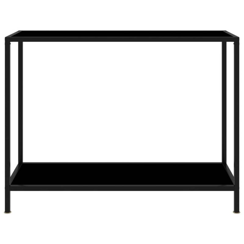 vidaXL Konsolentisch Schwarz 100x35x75 cm Hartglas Modell 2 von VIDAXL