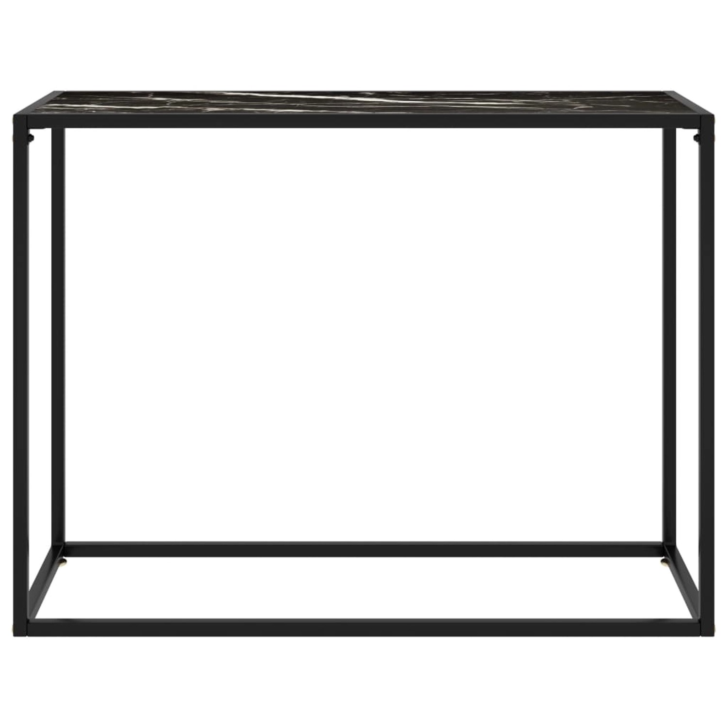 vidaXL Konsolentisch Schwarz 100x35x75 cm Hartglas Modell 3 von VIDAXL