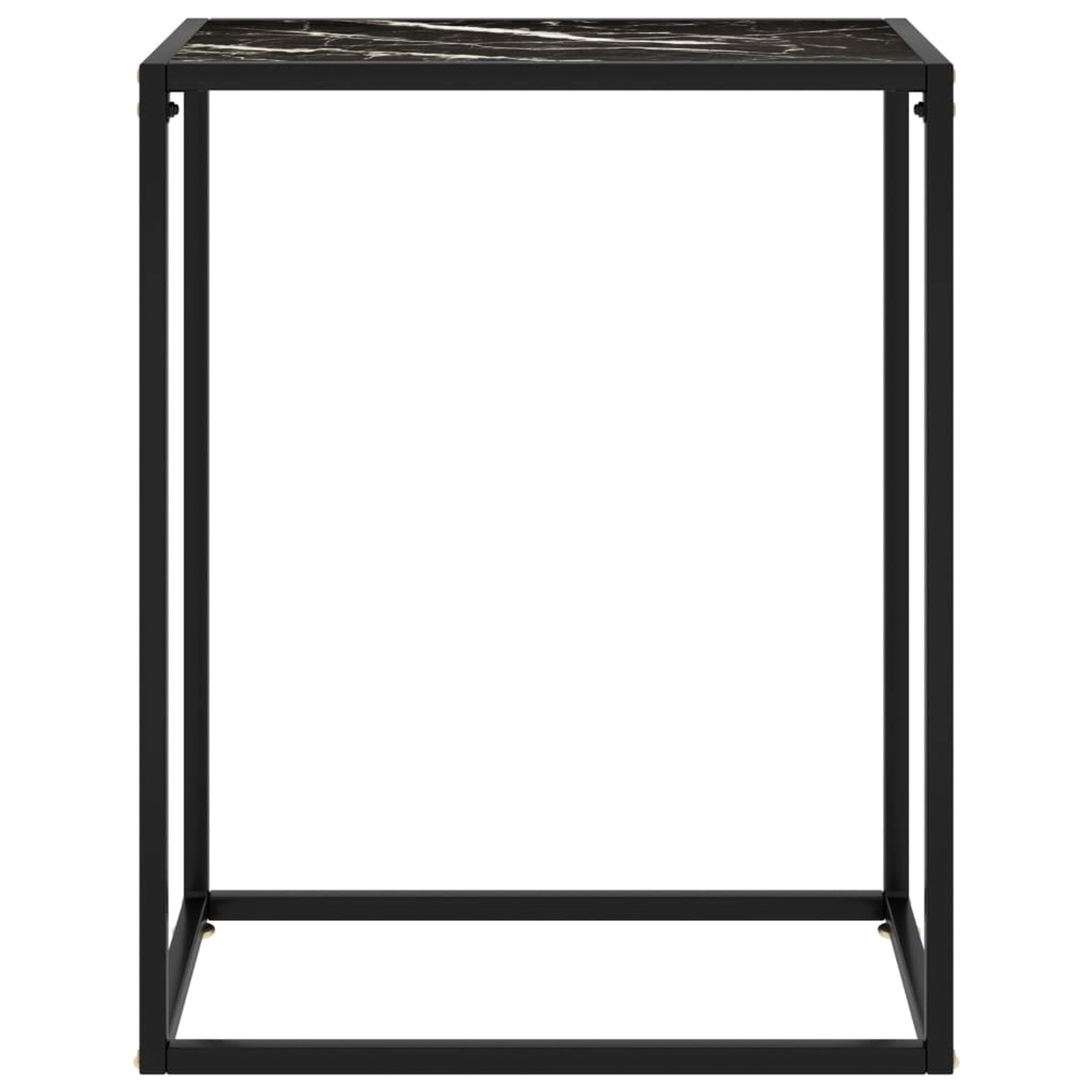 vidaXL Konsolentisch Schwarz 60x35x75 cm Hartglas Modell 2 von VIDAXL