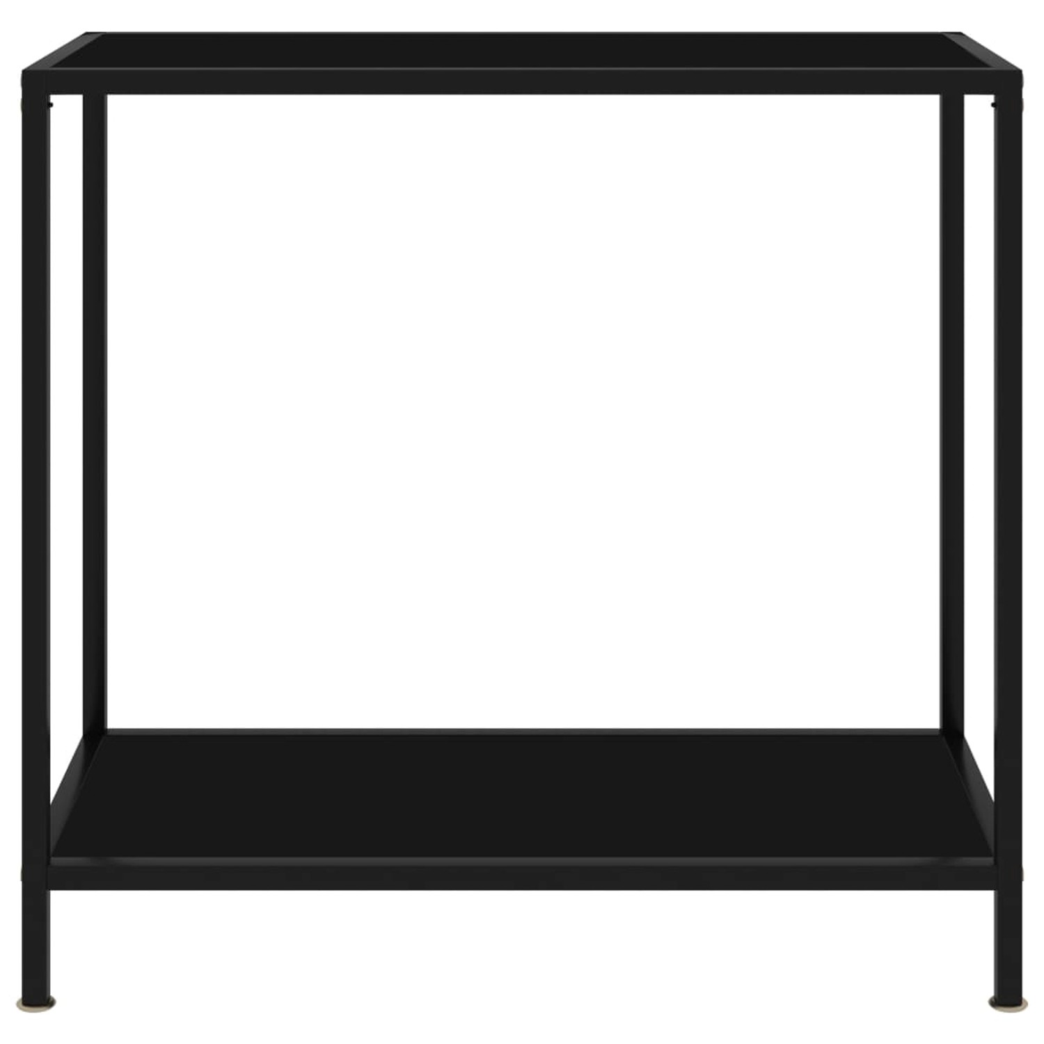 vidaXL Konsolentisch Schwarz 80x35x75 cm Hartglas Modell 1 von VIDAXL