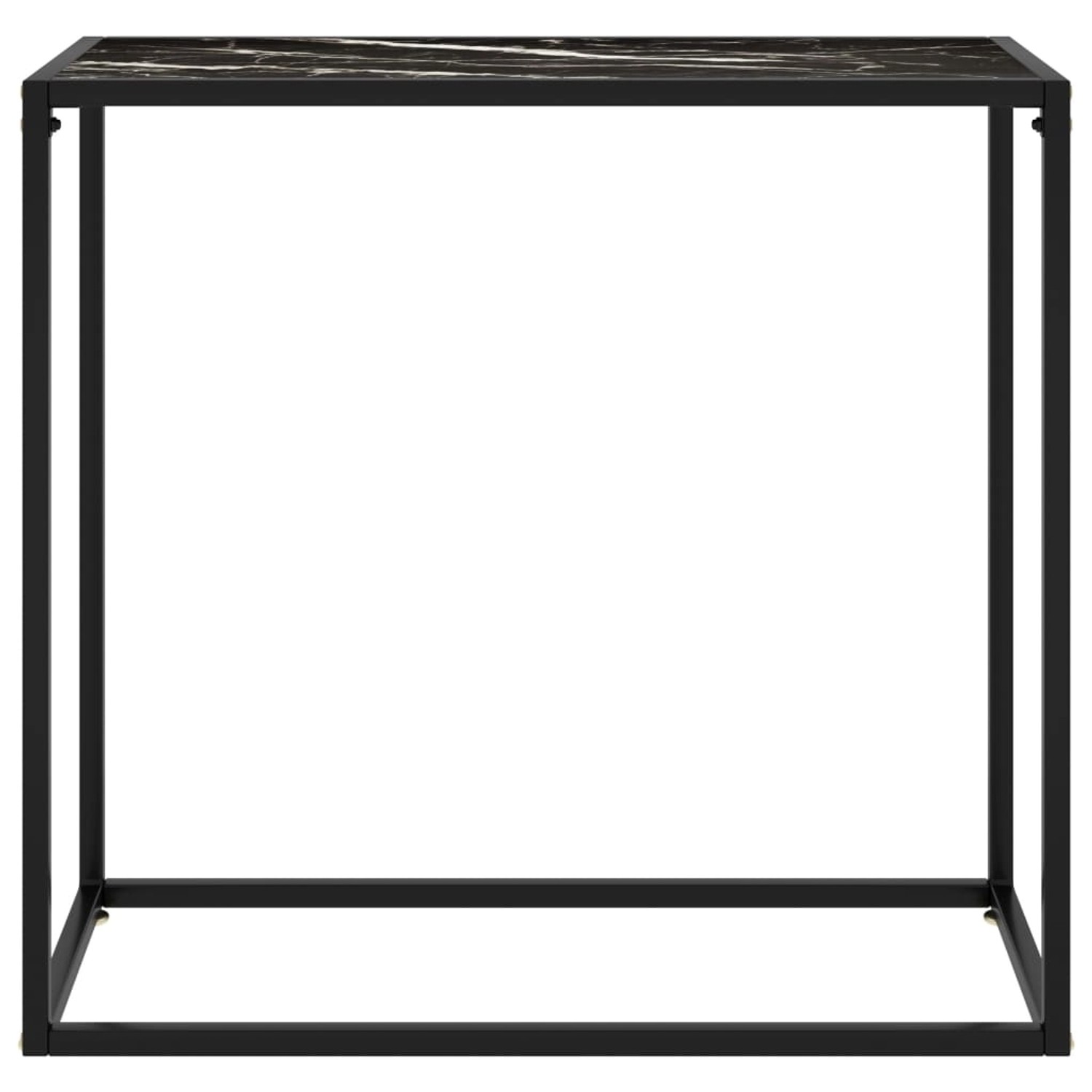 vidaXL Konsolentisch Schwarz 80x35x75 cm Hartglas Modell 3 von VIDAXL