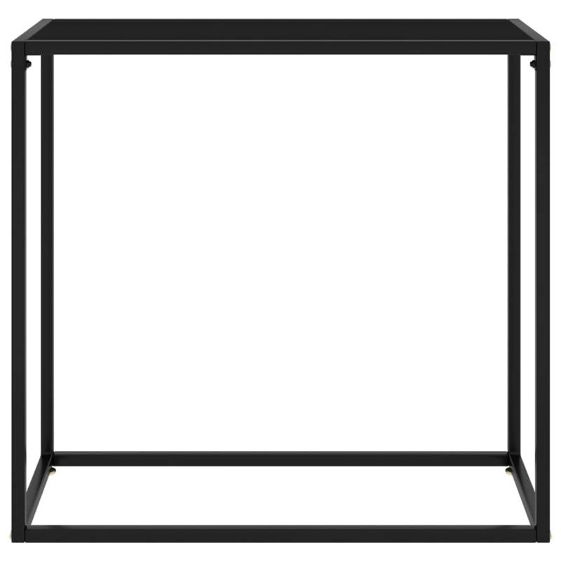 vidaXL Konsolentisch Schwarz 80x35x75 cm Hartglas Modell 4 von VIDAXL