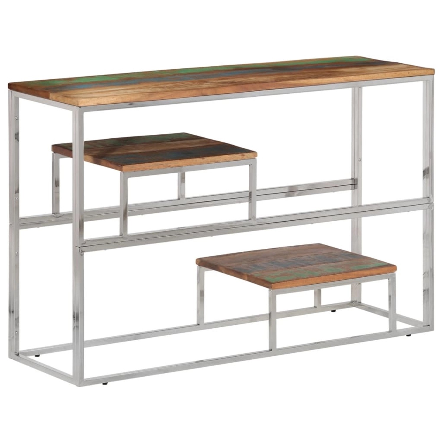 vidaXL Konsolentisch Silbern Edelstahl und Altholz Massiv Modell 1 vidaXL Konsolentisch Silbern Edelstahl und Altholz Massiv Modell 1 von VIDAXL
