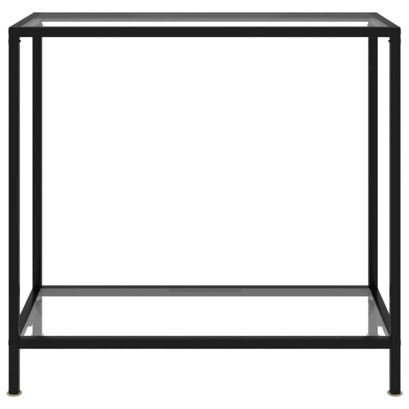 vidaXL Konsolentisch Transparent 80x35x75 cm Hartglas von VIDAXL