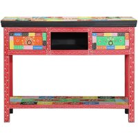 Konsolentisch Mehrfarbig 100 x 30 x 75 cm Massivholz Mango vidaXL Konsolentisch Mehrfarbig 100 x 30 x 75 cm Massivholz Mango vidaXL von VIDAXL