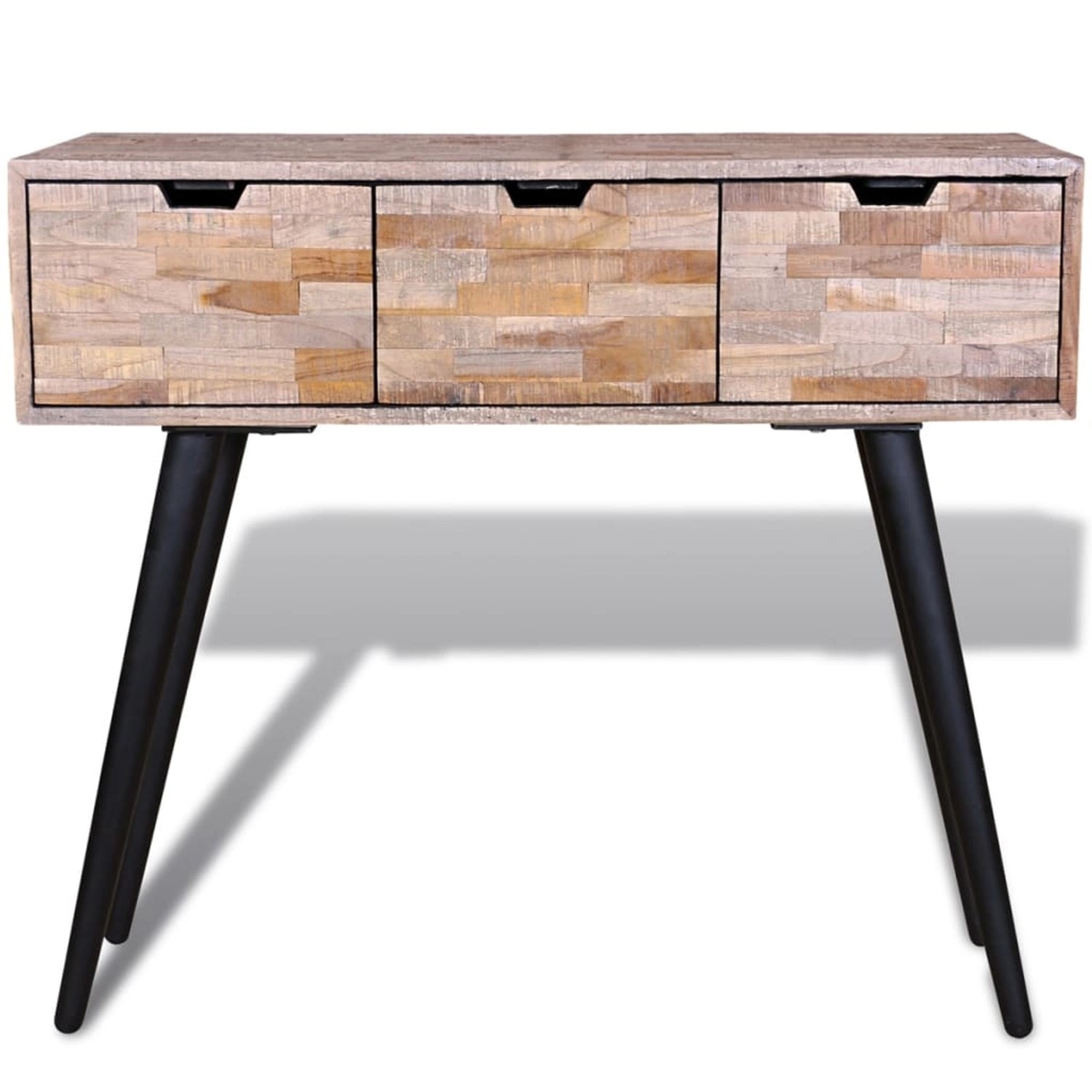 vidaXL Konsolentisch mit 3 Schubladen Altholz Teak vidaXL Konsolentisch mit 3 Schubladen Altholz Teak von VIDAXL