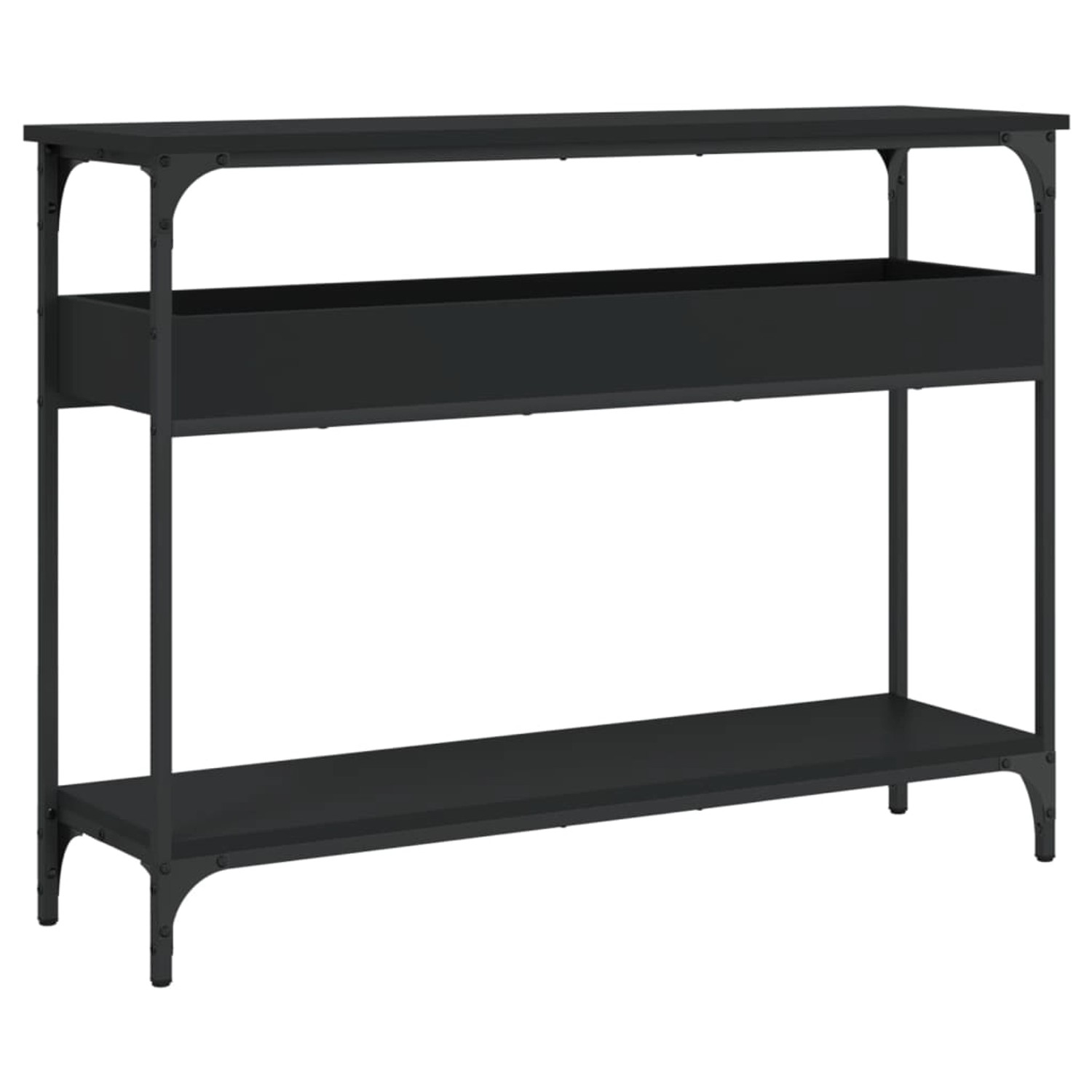 vidaXL Konsolentisch mit Ablage Schwarz 100x29x75cm Holzwerkstoff Modell 1 vidaXL Konsolentisch mit Ablage Schwarz 100x29x75cm Holzwerkstoff Modell 1 von VIDAXL