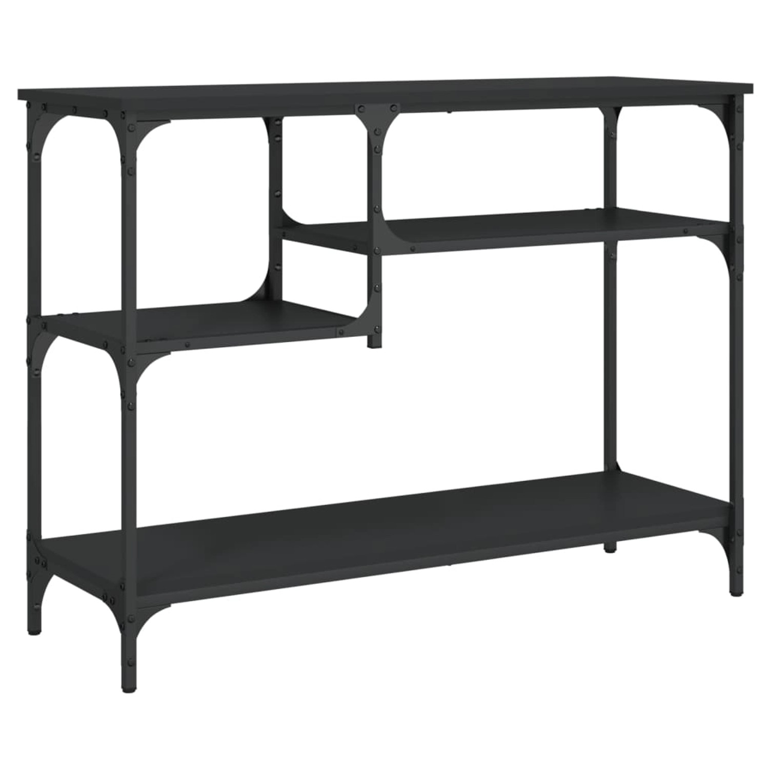 vidaXL Konsolentisch mit Ablagen Schwarz 100x35x75 cm Modell 1 vidaXL Konsolentisch mit Ablagen Schwarz 100x35x75 cm Modell 1 von VIDAXL