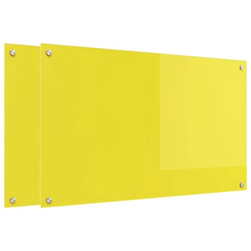 vidaXL Küchenrückwand 2 pcs Gelb 100 x 60 cm Gehärtetes Glas 3415481 vidaXL Küchenrückwand 2 pcs Gelb 100 x 60 cm Gehärtetes Glas 3415481 von VIDAXL