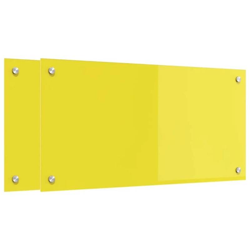vidaXL Küchenrückwand 2 pcs Gelb 80 x 40 cm Gehärtetes Glas 3415473 vidaXL Küchenrückwand 2 pcs Gelb 80 x 40 cm Gehärtetes Glas 3415473 von VIDAXL