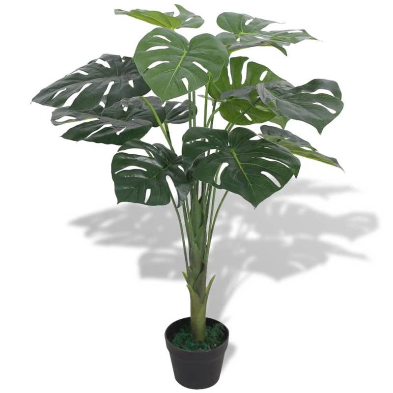 vidaXL Künstliche Monstera Fensterblatt mit Topf 70 cm Grün von VIDAXL