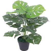 Künstliche Monstera-Pflanze mit Topf 45 cm Grün vidaXL732983 von BONNEVIE