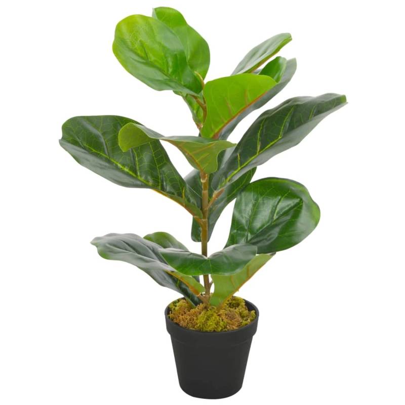vidaXL Künstliche Pflanze Geigen-Feige mit Topf Grün 45 cm von VIDAXL