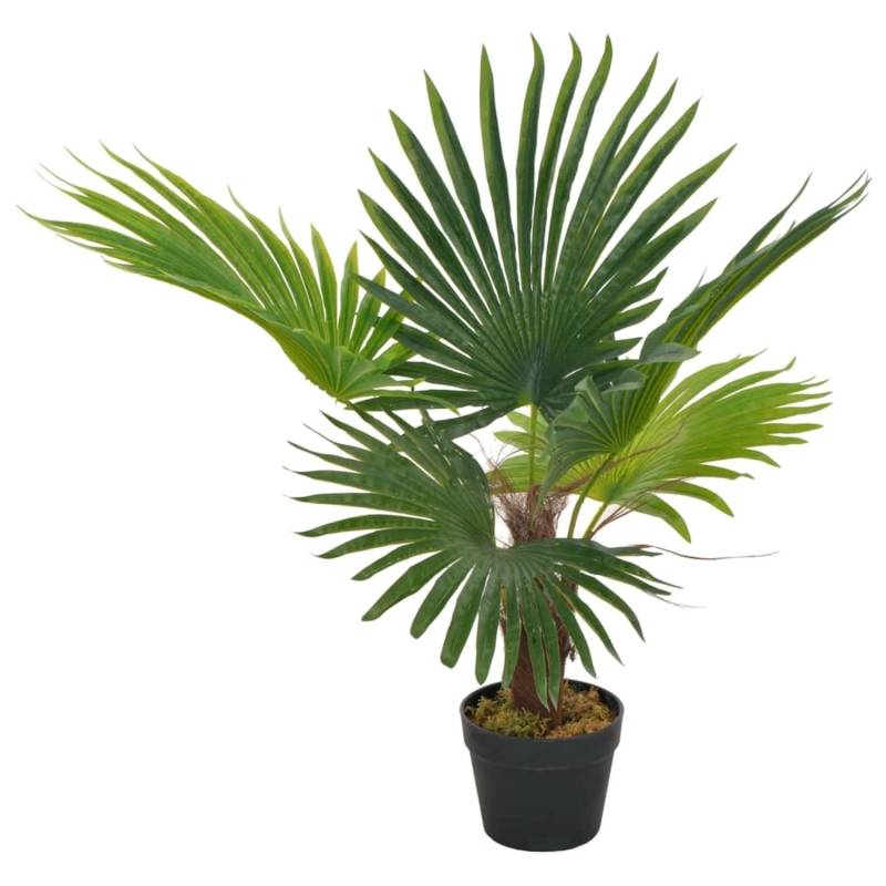 vidaXL Künstliche Pflanze Palme mit Topf Grün 70 cm von VIDAXL