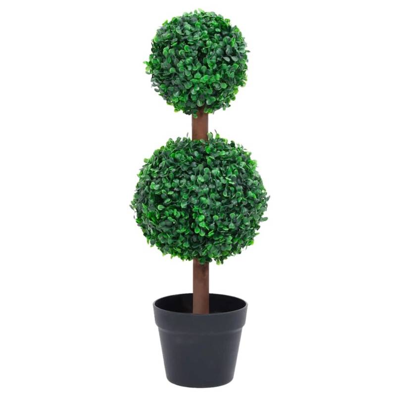 vidaXL Künstlicher Buchsbaum mit Topf Kugelform Grün 60 cm von VIDAXL