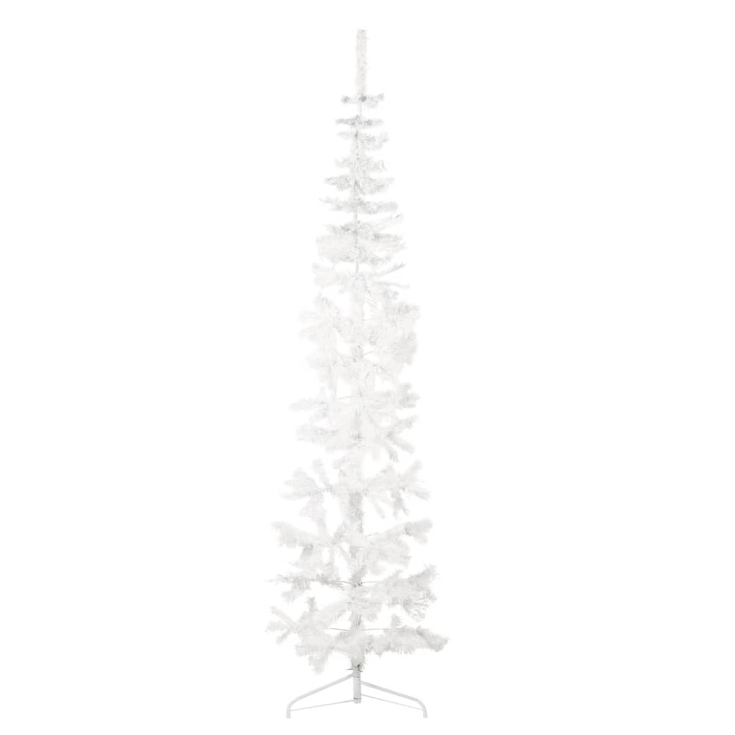 vidaXL Künstlicher Halb-Weihnachtsbaum mit Ständer Schlank Weiß 210 cm vidaXL Künstlicher Halb-Weihnachtsbaum mit Ständer Schlank Weiß 210 cm von VIDAXL