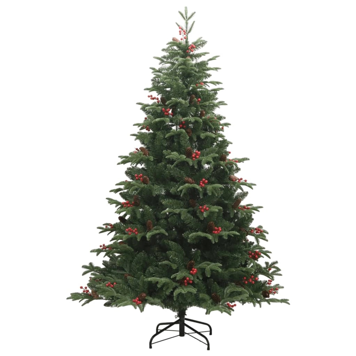 vidaXL Künstlicher Weihnachtsbaum Klappbar mit Zapfen Beeren 240 cm Modell 1 vidaXL Künstlicher Weihnachtsbaum Klappbar mit Zapfen Beeren 240 cm Modell 1 von VIDAXL