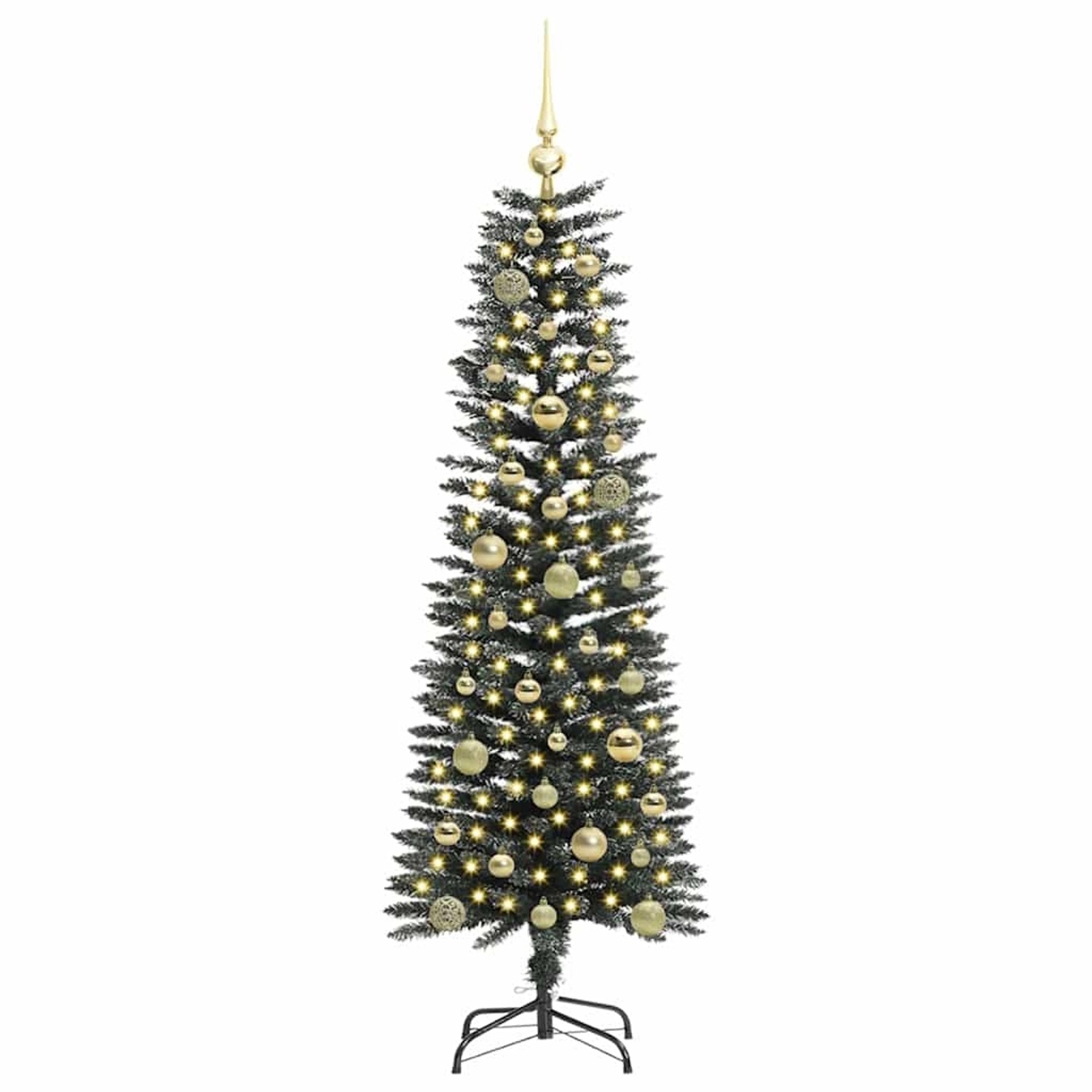 vidaXL Künstlicher Weihnachtsbaum mit 150 LEDs Grün 43 x 43 x 150 cm 3395932 von VIDAXL