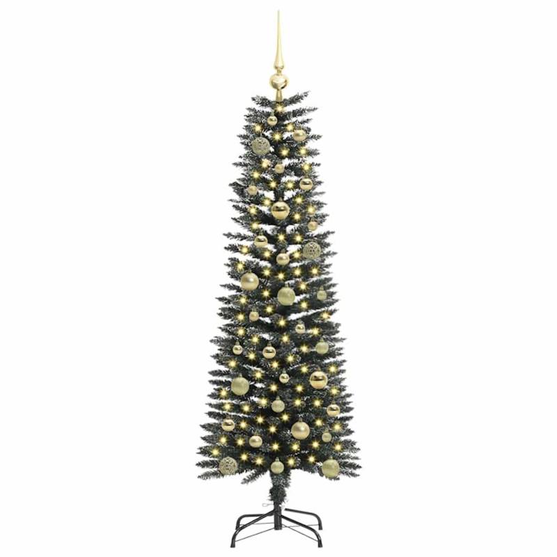 vidaXL Künstlicher Weihnachtsbaum mit 150 LEDs Grün 43 x 43 x 150 cm 3395932 von VIDAXL