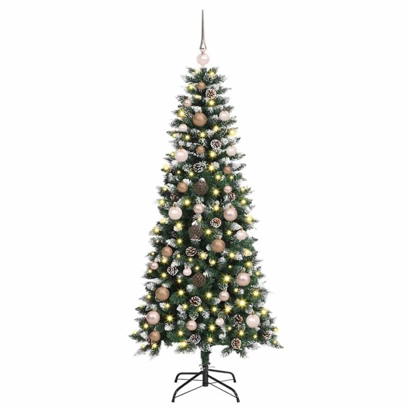 vidaXL Künstlicher Weihnachtsbaum mit 150 LEDs Grün 66 x 66 x 150 cm 3395806 von VIDAXL