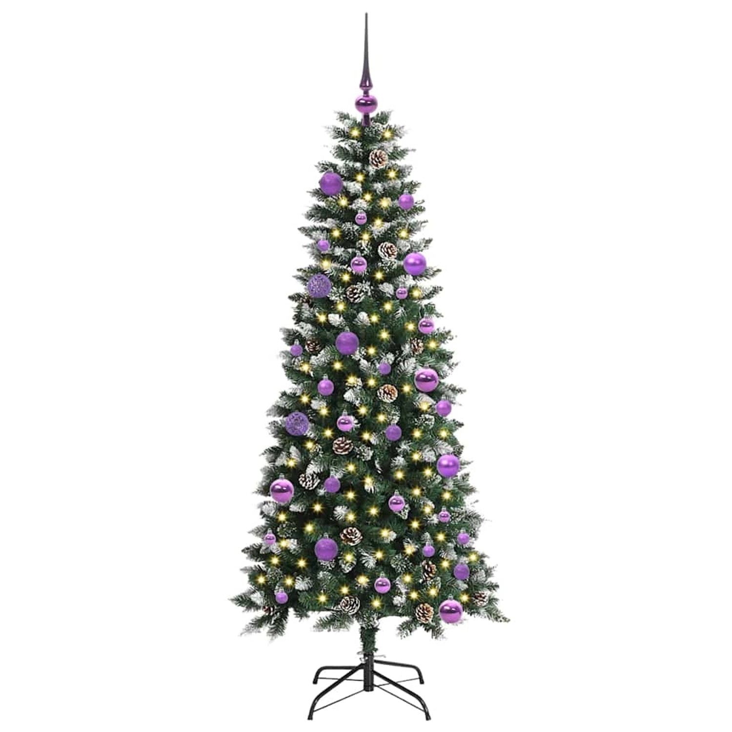 vidaXL Künstlicher Weihnachtsbaum mit 150 LEDs Grün 66 x 66 x 150 cm 3395814 von VIDAXL
