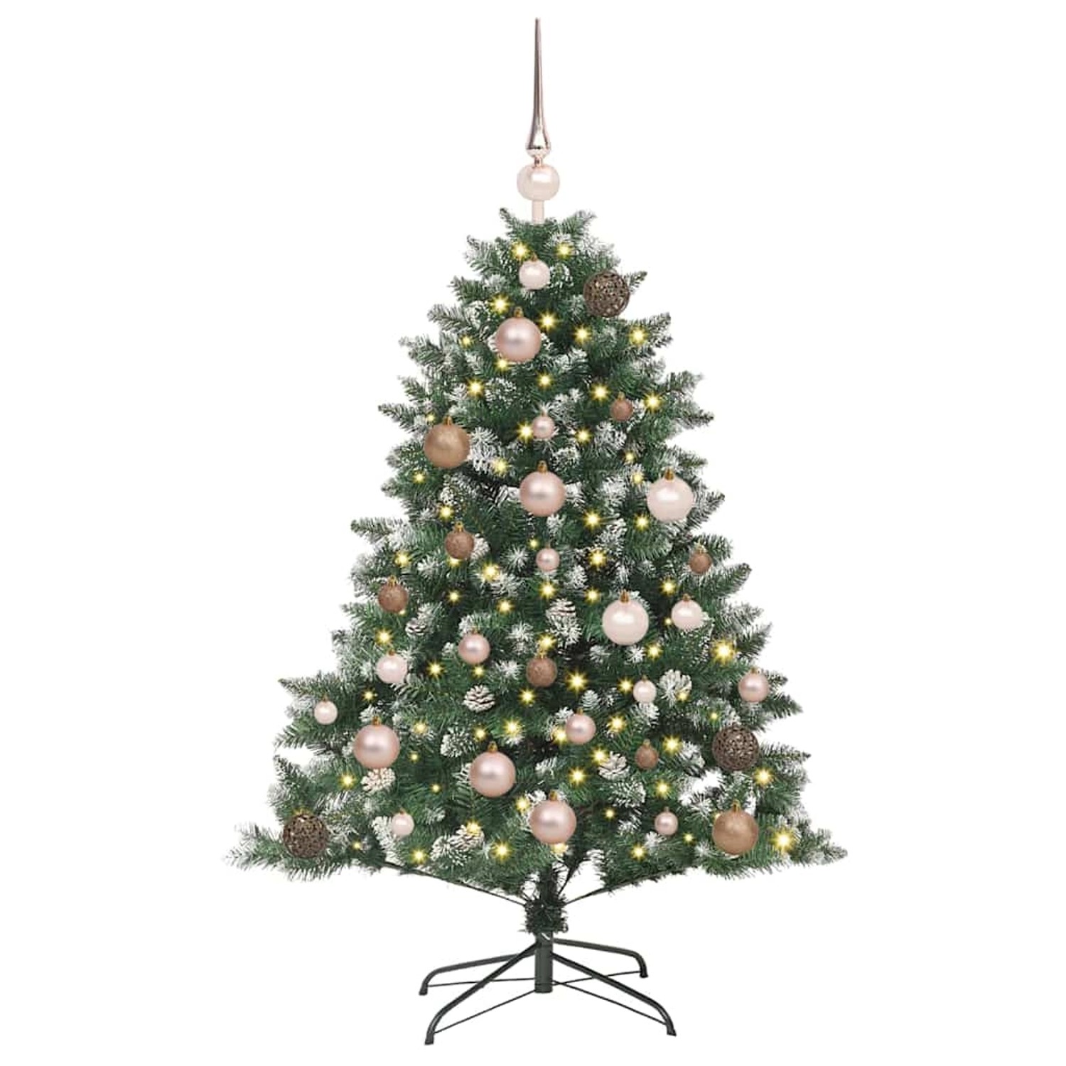 vidaXL Künstlicher Weihnachtsbaum mit 150 LEDs Grün 85 x 85 x 120 cm 3395207 von VIDAXL