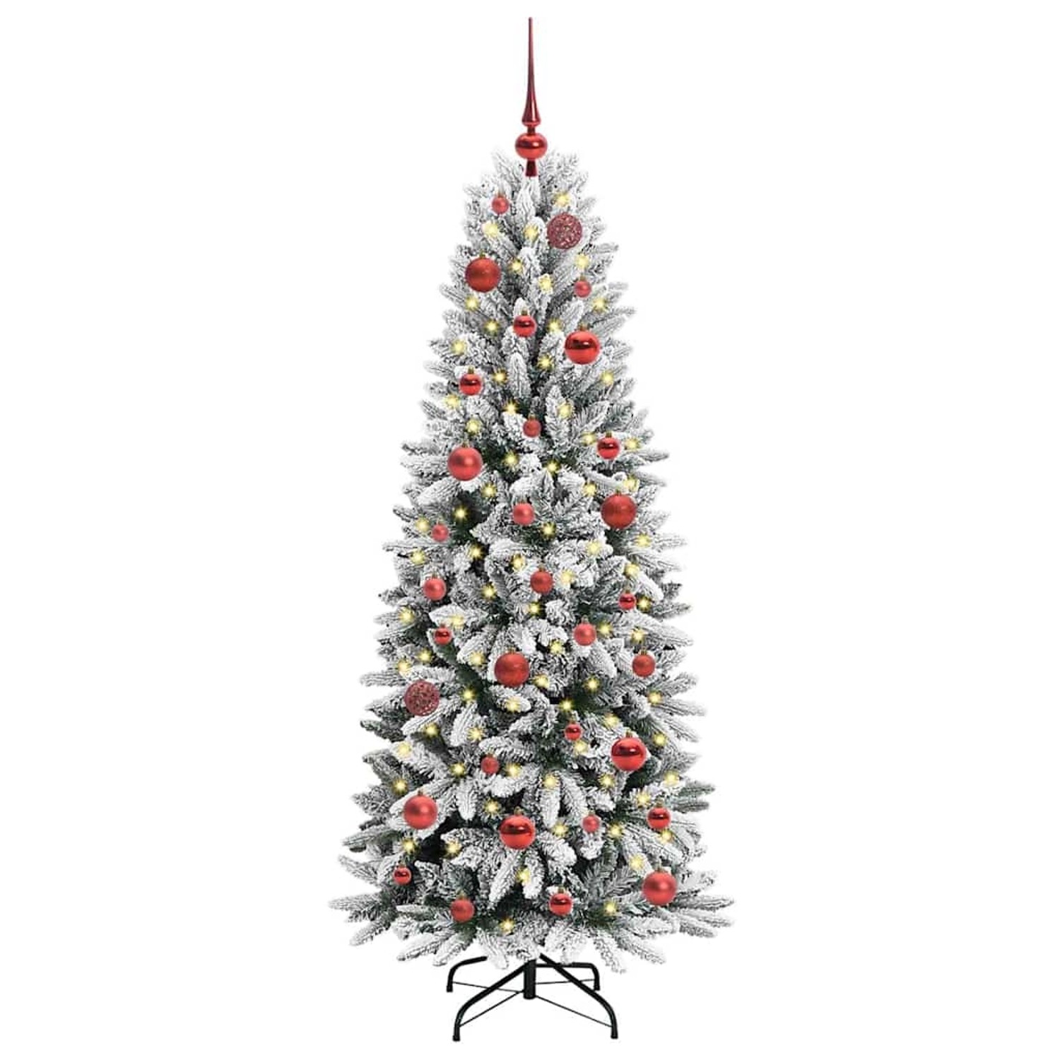vidaXL Künstlicher Weihnachtsbaum mit 150 LEDs Weiß 63 x 63 x 150 cm 3396033 von VIDAXL