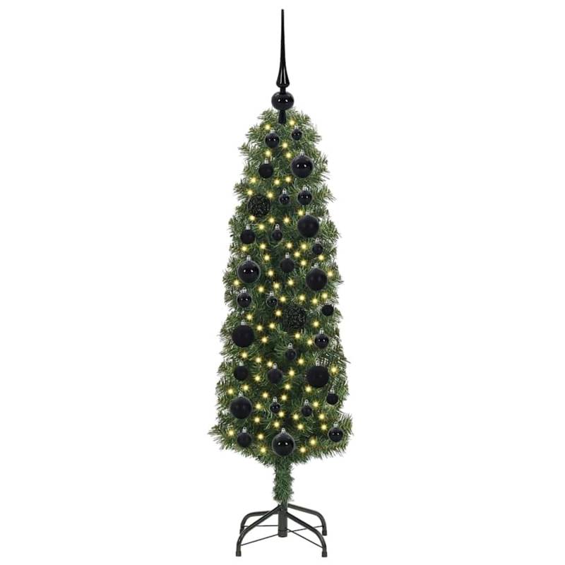 vidaXL Künstlicher Weihnachtsbaum mit 150 LEDs mit Ständer Grün 120 cm 3394922 von VIDAXL