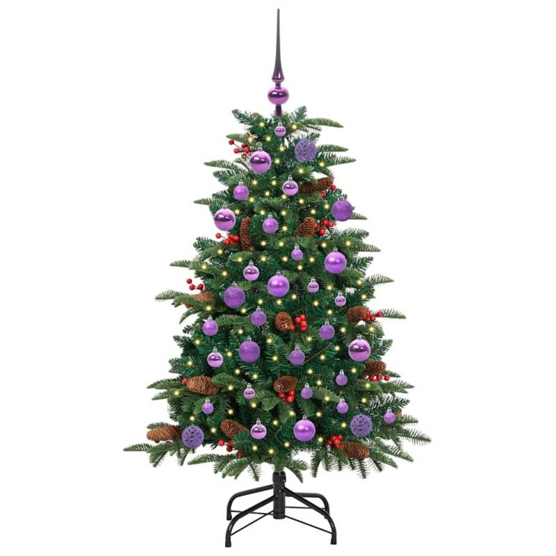 vidaXL Künstlicher Weihnachtsbaum mit 150 LEDs mit Ständer Grün 120 cm 3395538 von VIDAXL