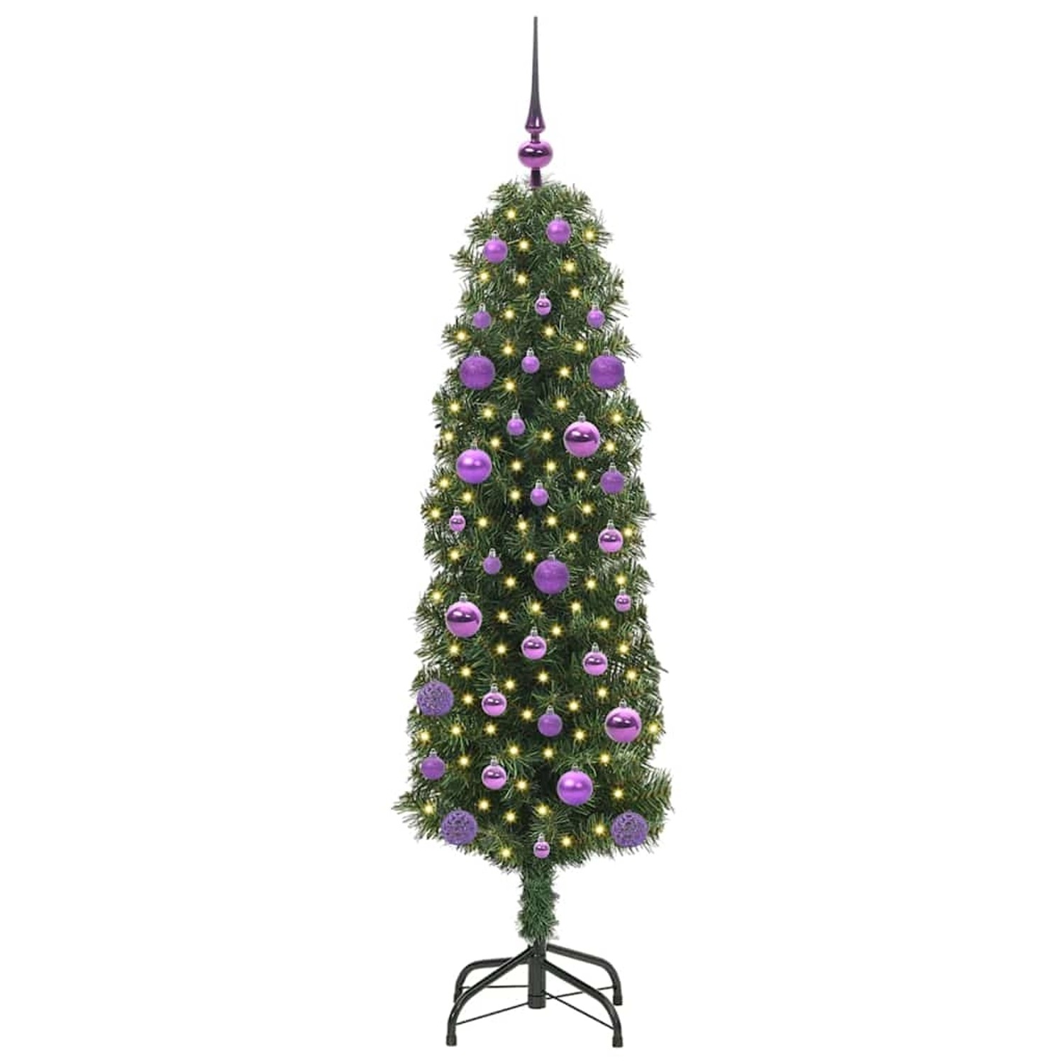 vidaXL Künstlicher Weihnachtsbaum mit 150 LEDs mit Ständer Grün 150 cm 3394936 von VIDAXL